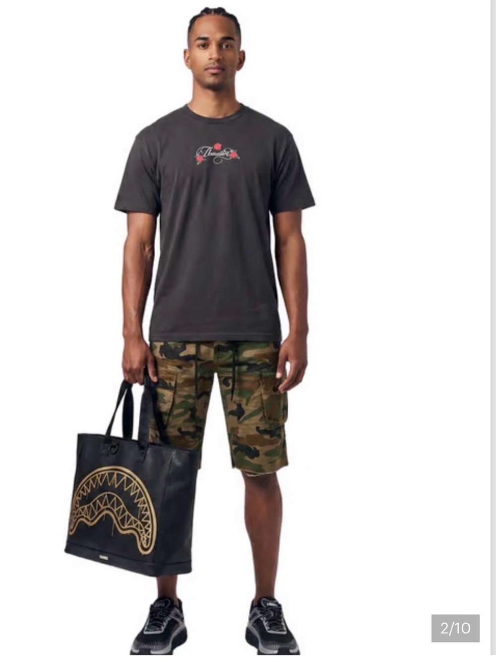 Camouflage Cargo Shorts - Men's Green Camo Utility Shorts